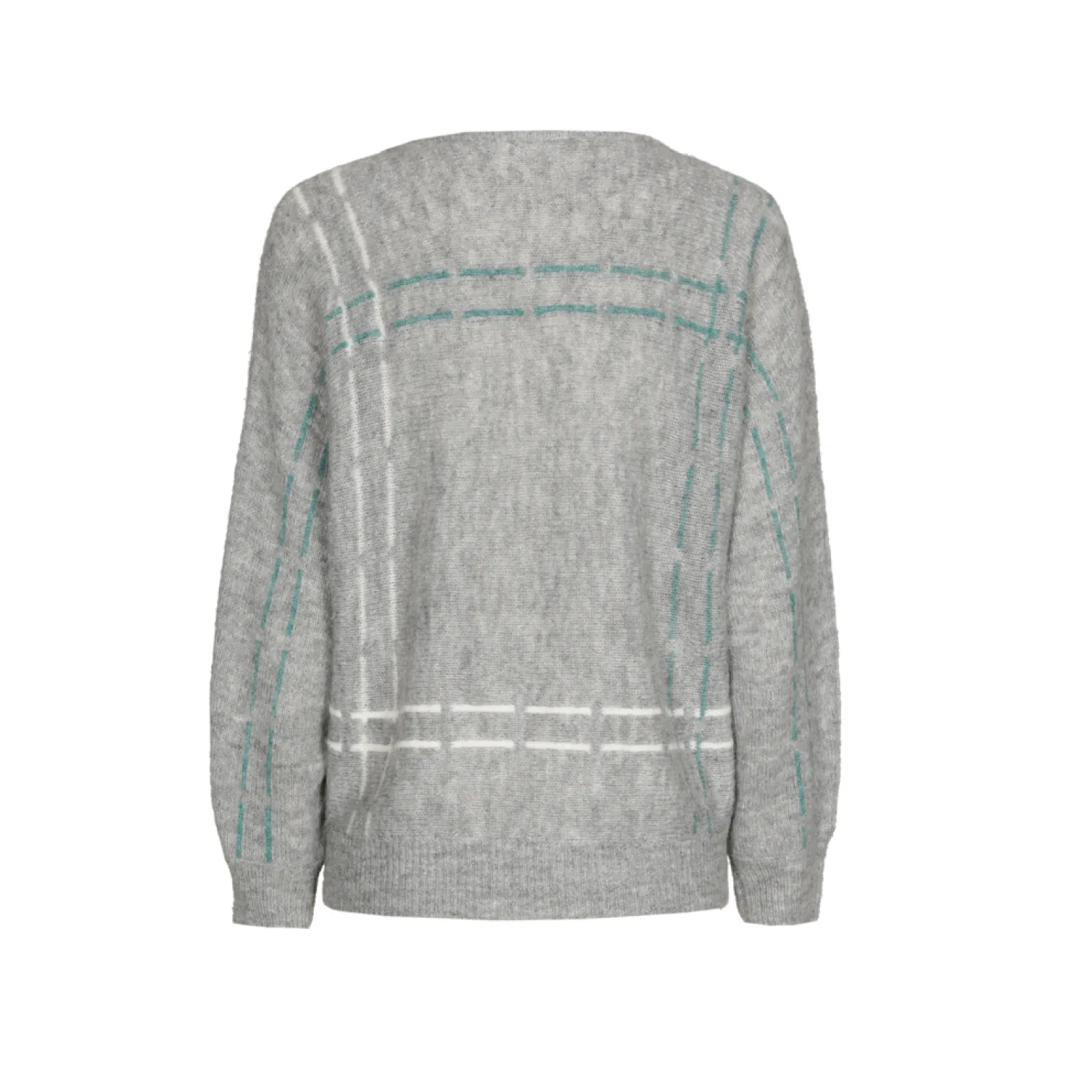 Mohairpullover mit Streifen