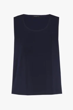Navyblaues ärmelloses Top