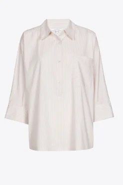Oversized gestreiftes Hemd