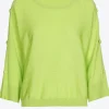 Pullover aus Merinowolle mit Knöpfen