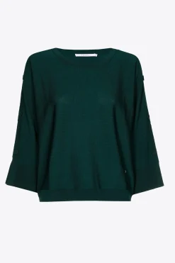Pullover aus Merinowolle mit Knöpfen