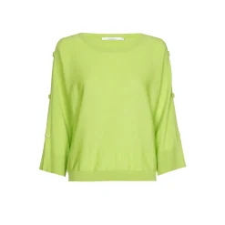 Pullover aus Merinowolle mit Knöpfen