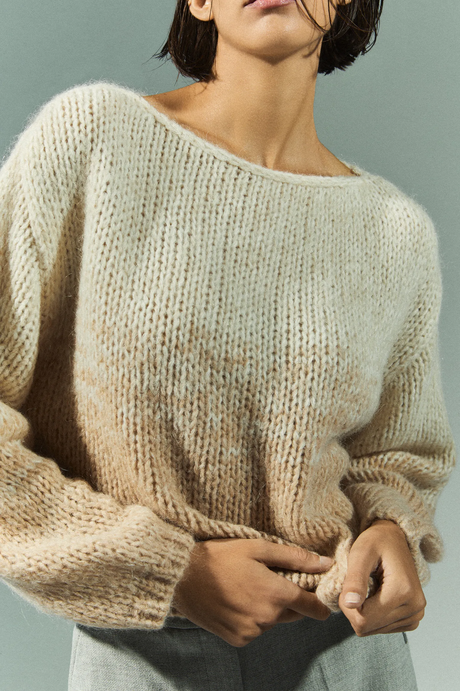Pullover aus Mohair und Alpakawolle