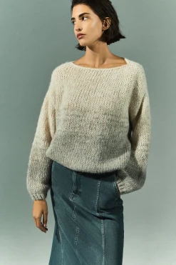 Pullover aus Mohair und Alpakawolle