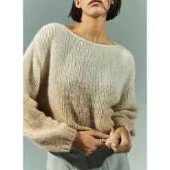Pullover aus Mohair und Alpakawolle