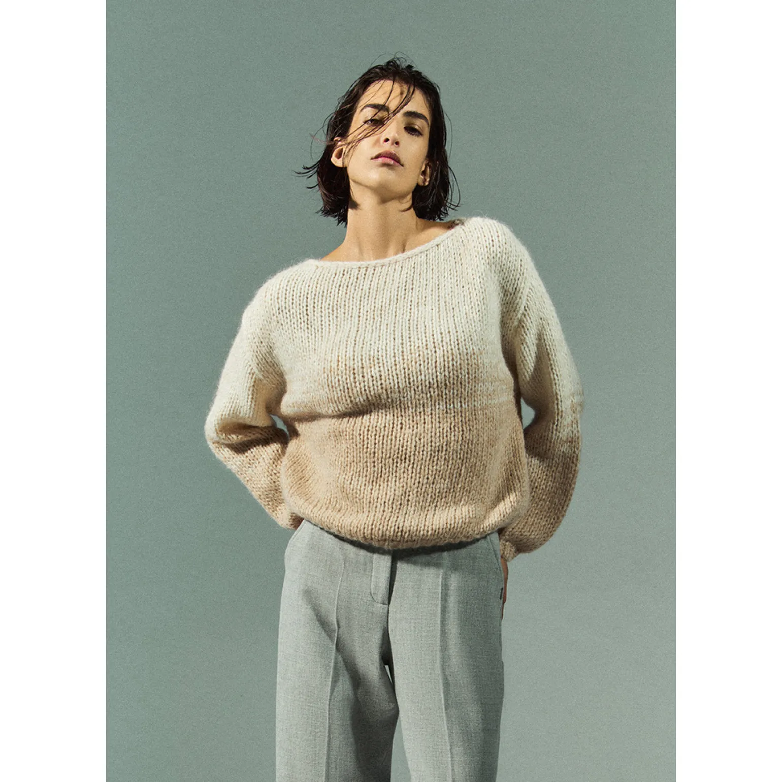 Pullover aus Mohair und Alpakawolle