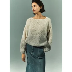 Pullover aus Mohair und Alpakawolle