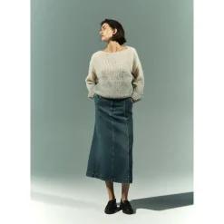 Pullover aus Mohair und Alpakawolle