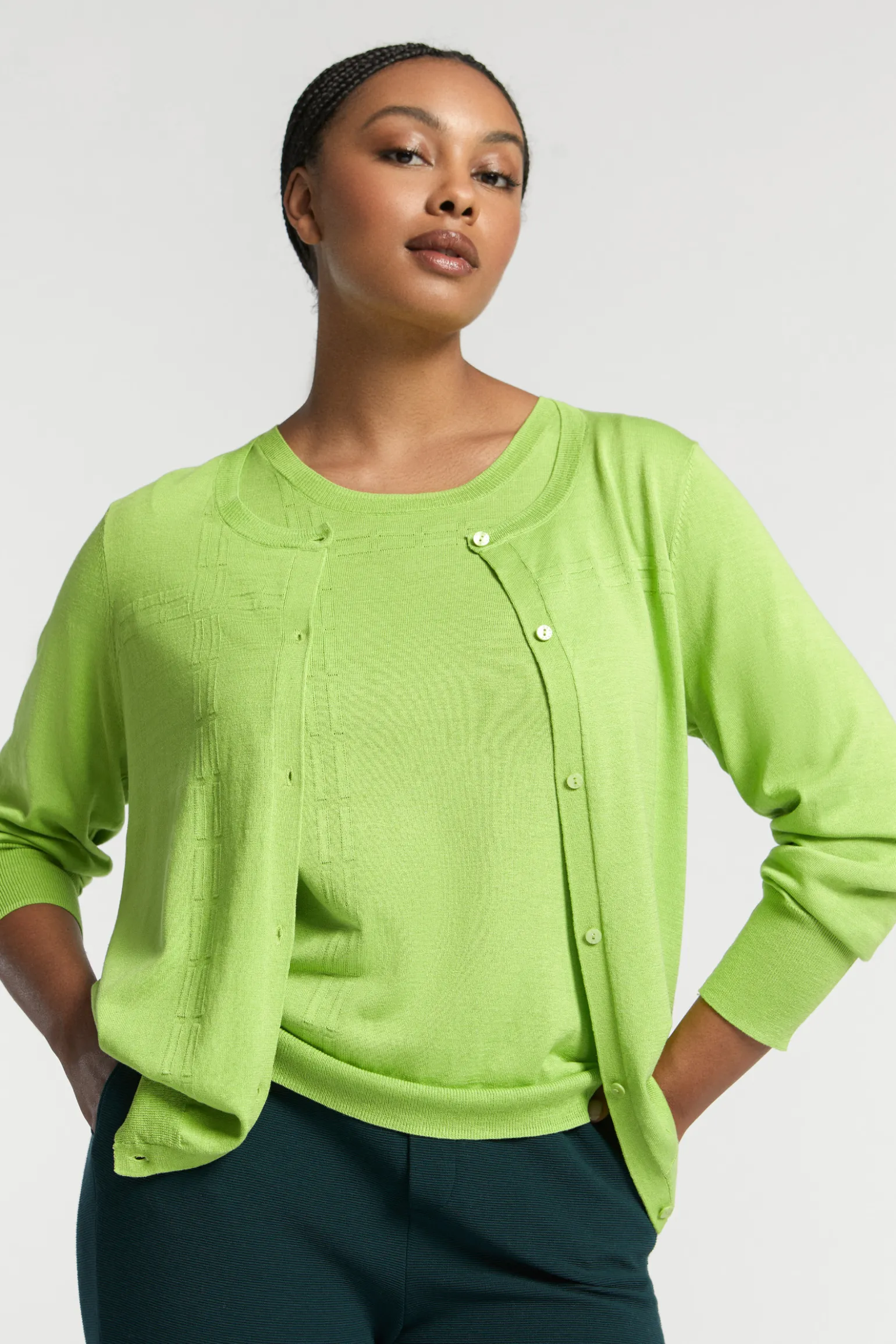 Pullover aus Seide und Baumwolle