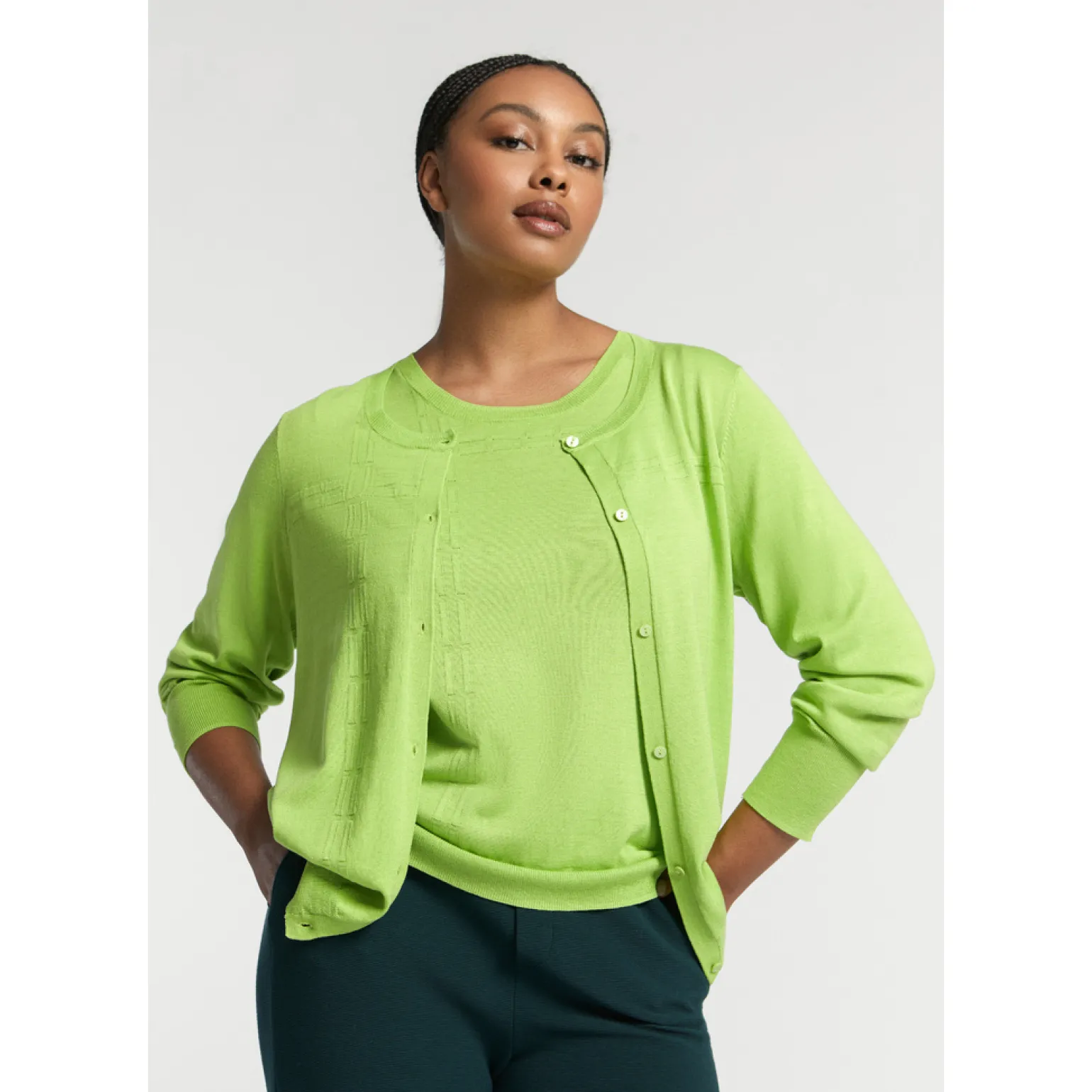 Pullover aus Seide und Baumwolle