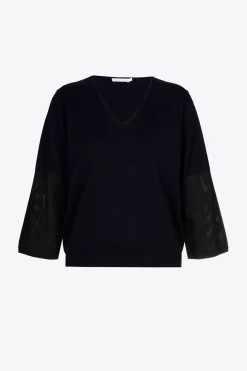 Pullover mit feinem Ajourmuster