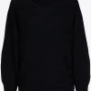 Pullover mit horizontalem Zopfmuster