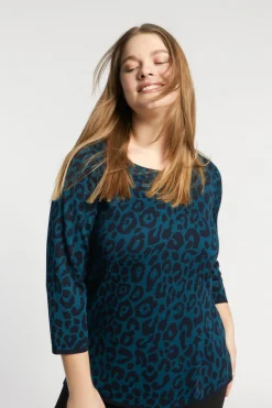 Pullover mit Leopardenmuster