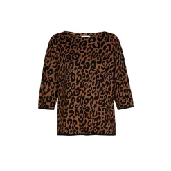Pullover mit Leopardenmuster