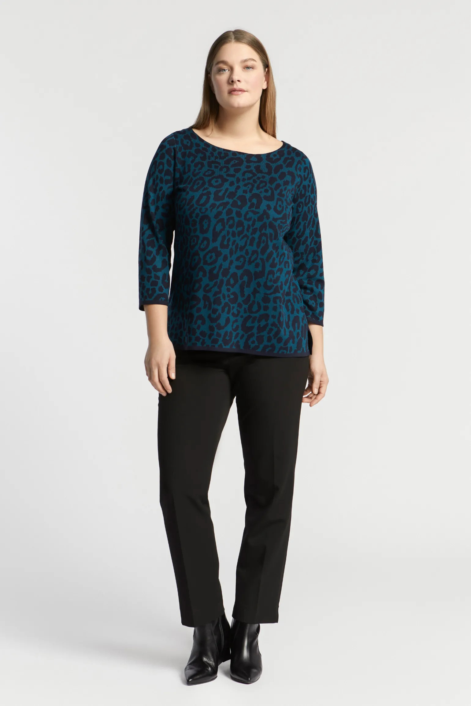 Pullover mit Leopardenmuster