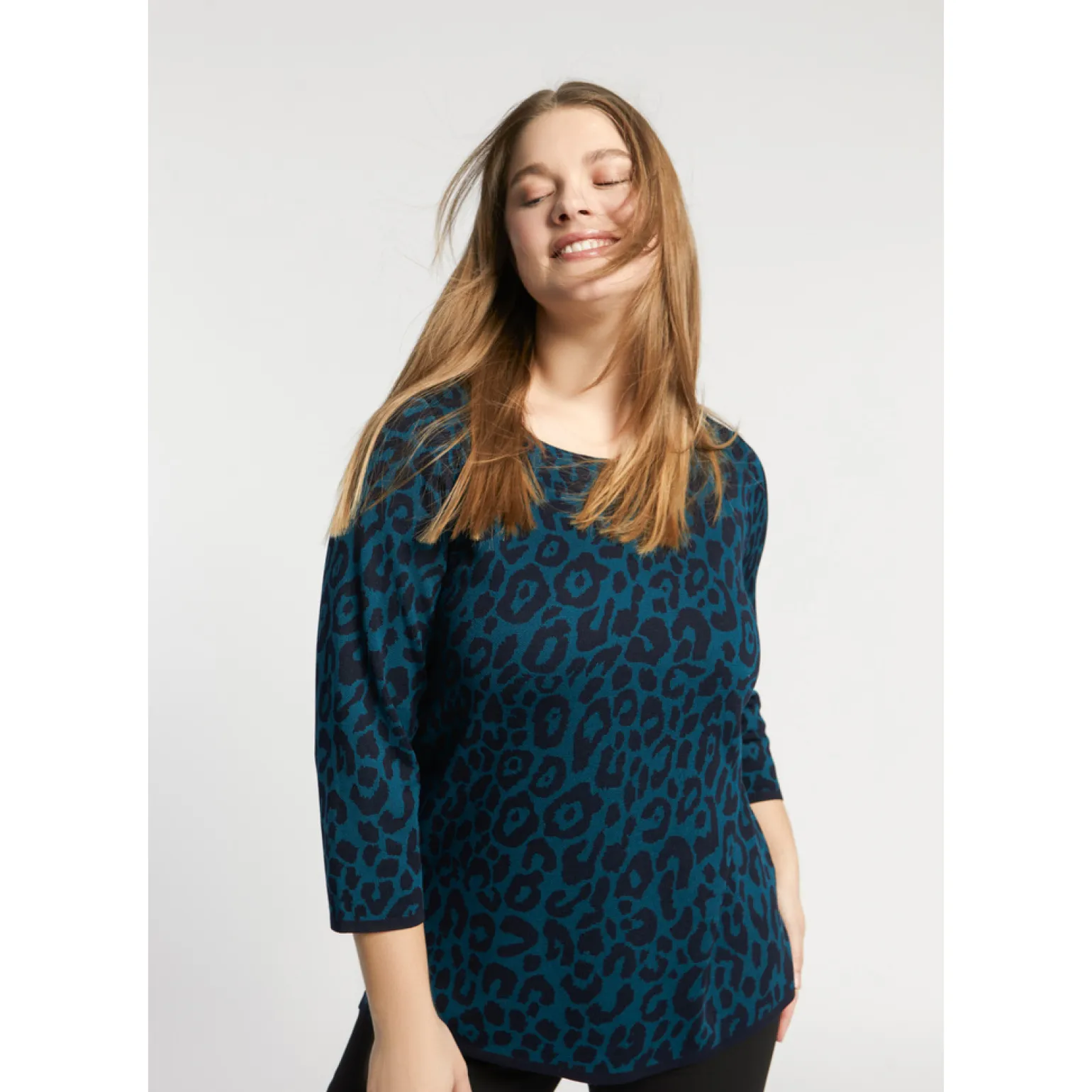 Pullover mit Leopardenmuster