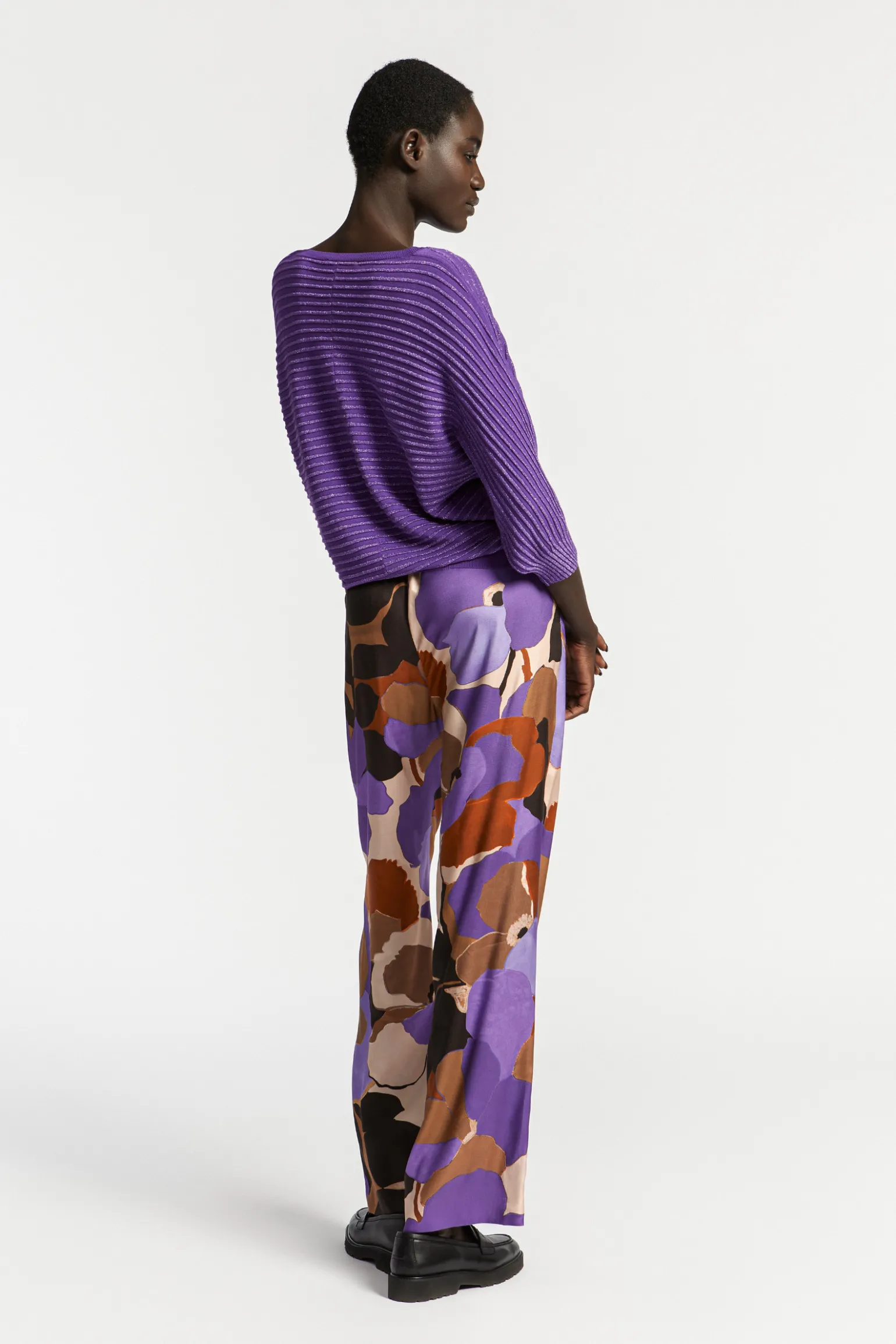 Pullover mit Lurex und Fantasiemuster