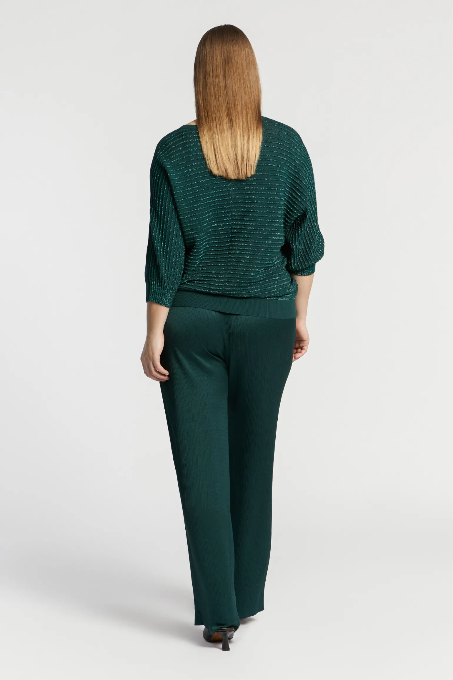 Pullover mit Lurex und Fantasiemuster