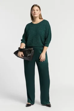 Pullover mit Lurex und Fantasiemuster