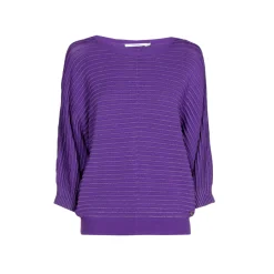 Pullover mit Lurex und Fantasiemuster