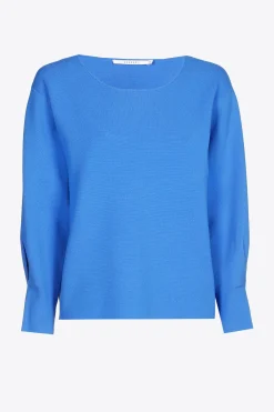 Pullover mit U-Boot-Ausschnitt