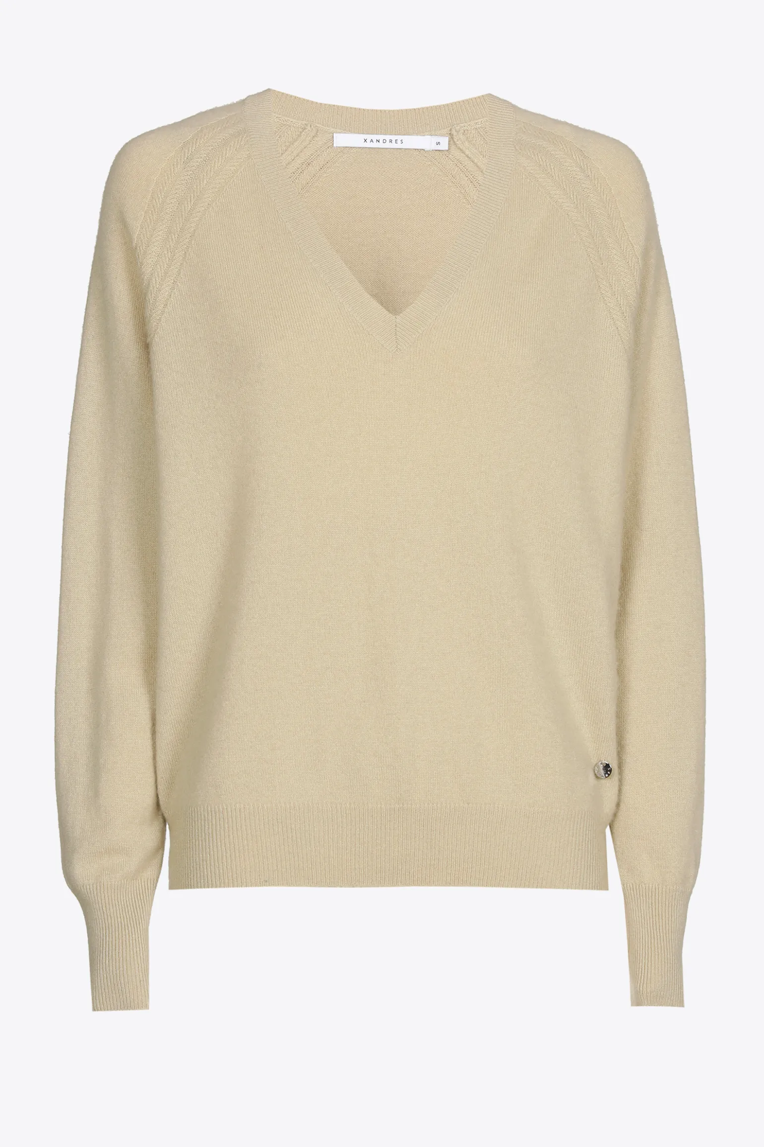 Pullover mit V-Ausschnitt aus Kaschmir