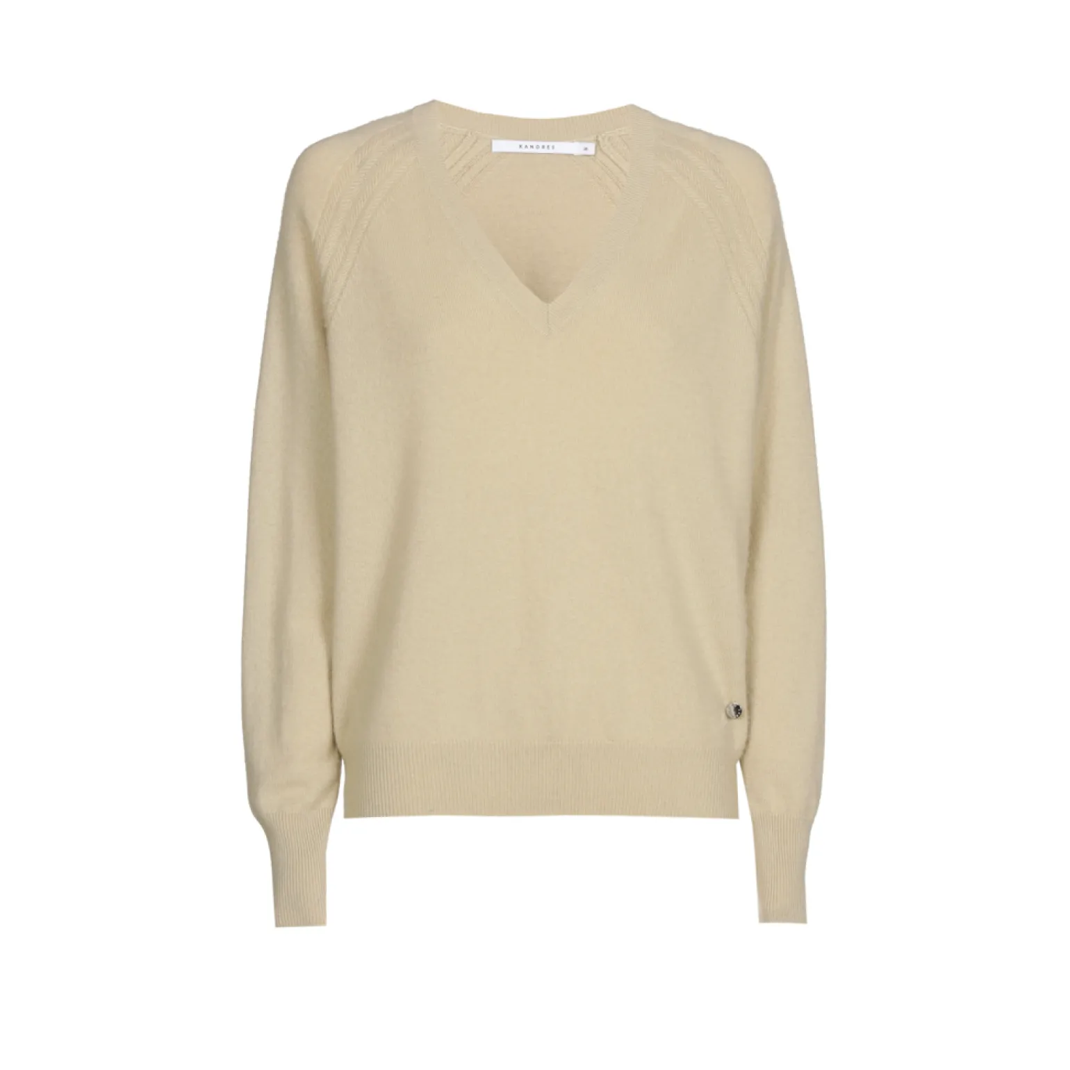 Pullover mit V-Ausschnitt aus Kaschmir