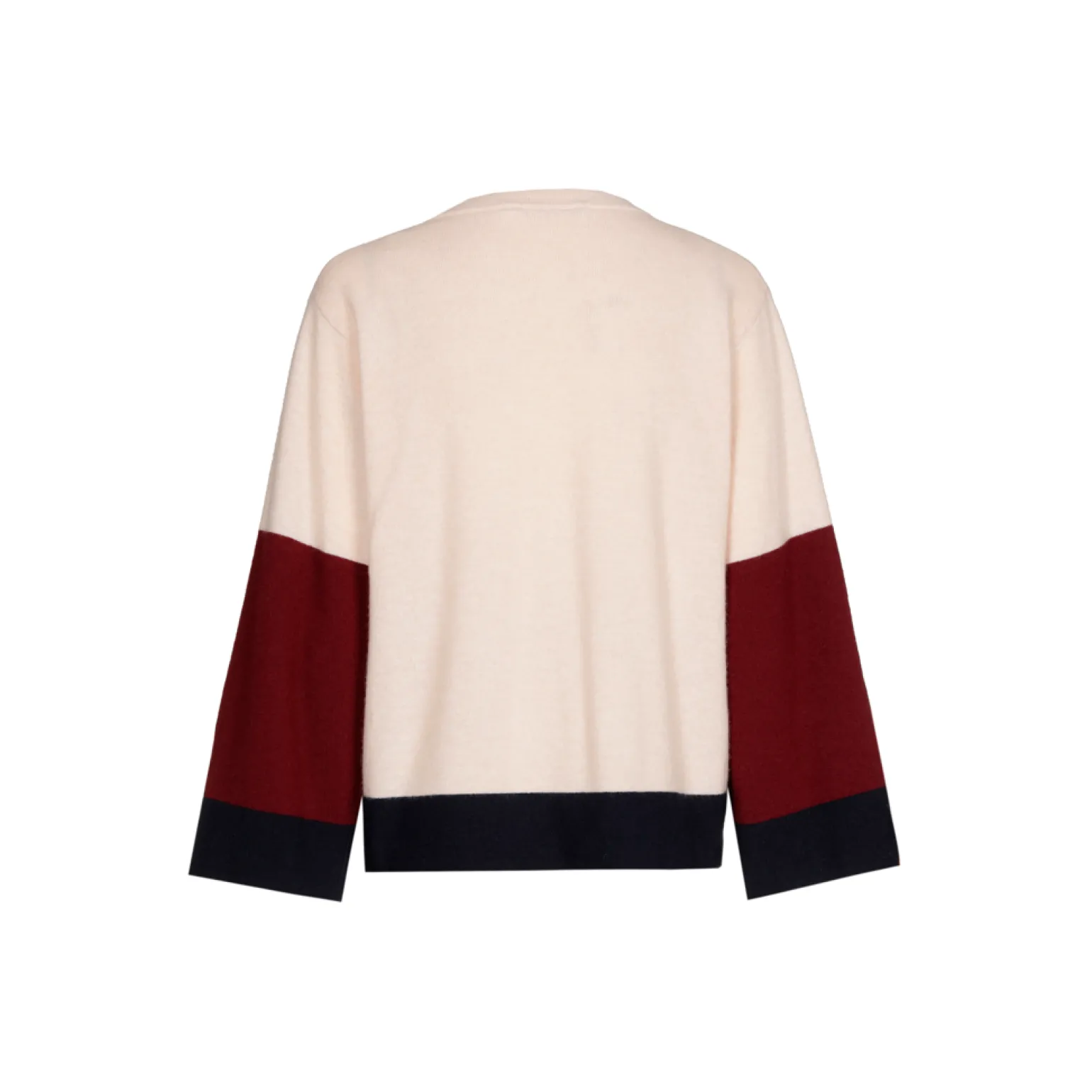 Pullover mit V-Ausschnitt und Farbblockmuster