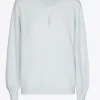 Pullover mit Wickeloptik am Ausschnitt