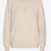 Pullover mit Wickeloptik am Ausschnitt