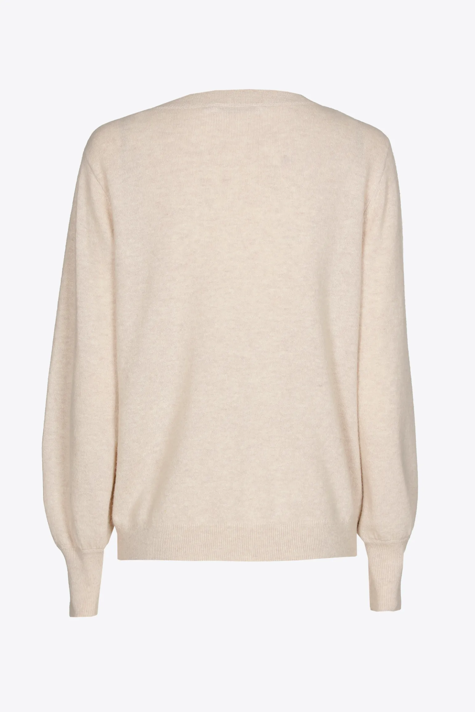 Pullover mit Wickeloptik am Ausschnitt