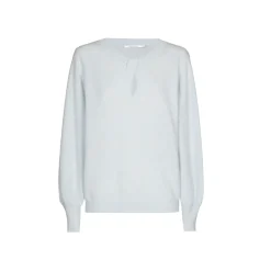 Pullover mit Wickeloptik am Ausschnitt
