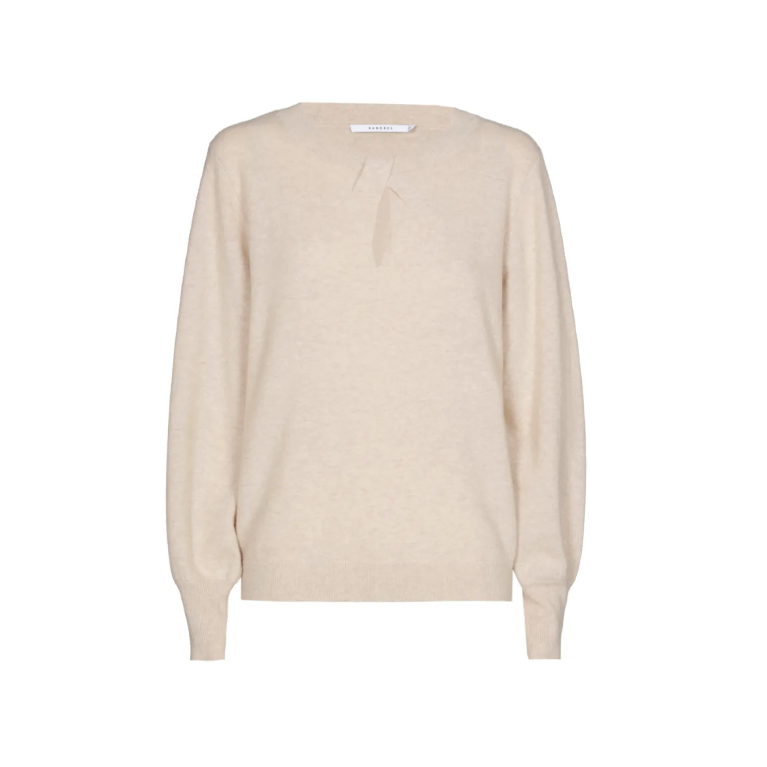 Pullover mit Wickeloptik am Ausschnitt
