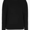 Schwarzer Cashmere Pullover mit Rundhalsausschnitt
