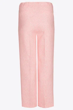 Seersucker-Hose mit weitem Bein
