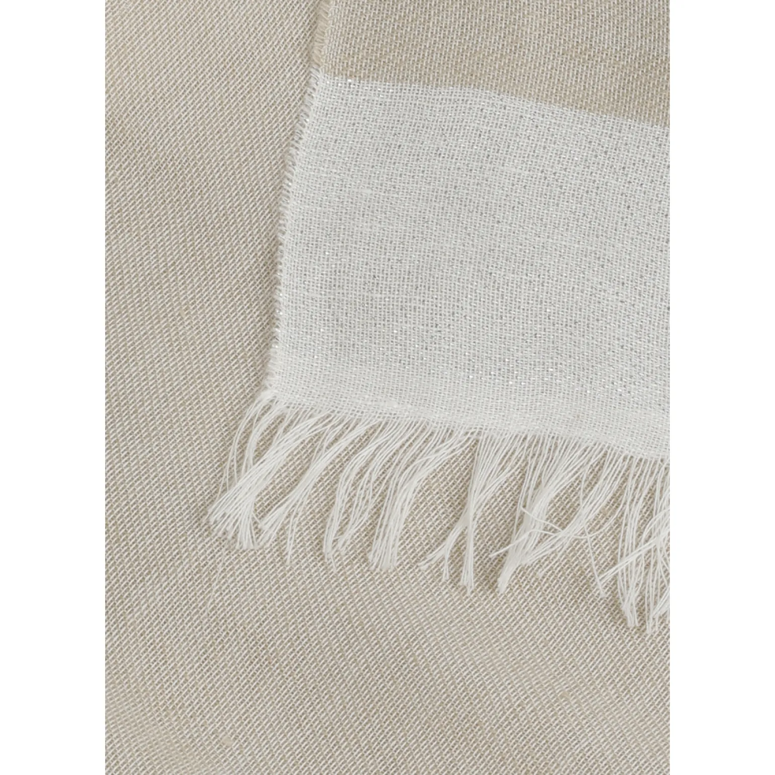 Sommerlicher Poncho mit Leinenanteil