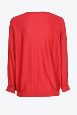 Sommerlicher Pullover mit Seidenanteil
