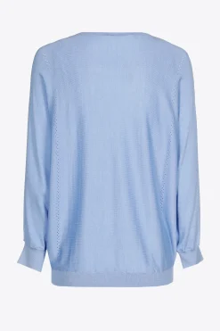 Sommerlicher Pullover mit Seidenanteil
