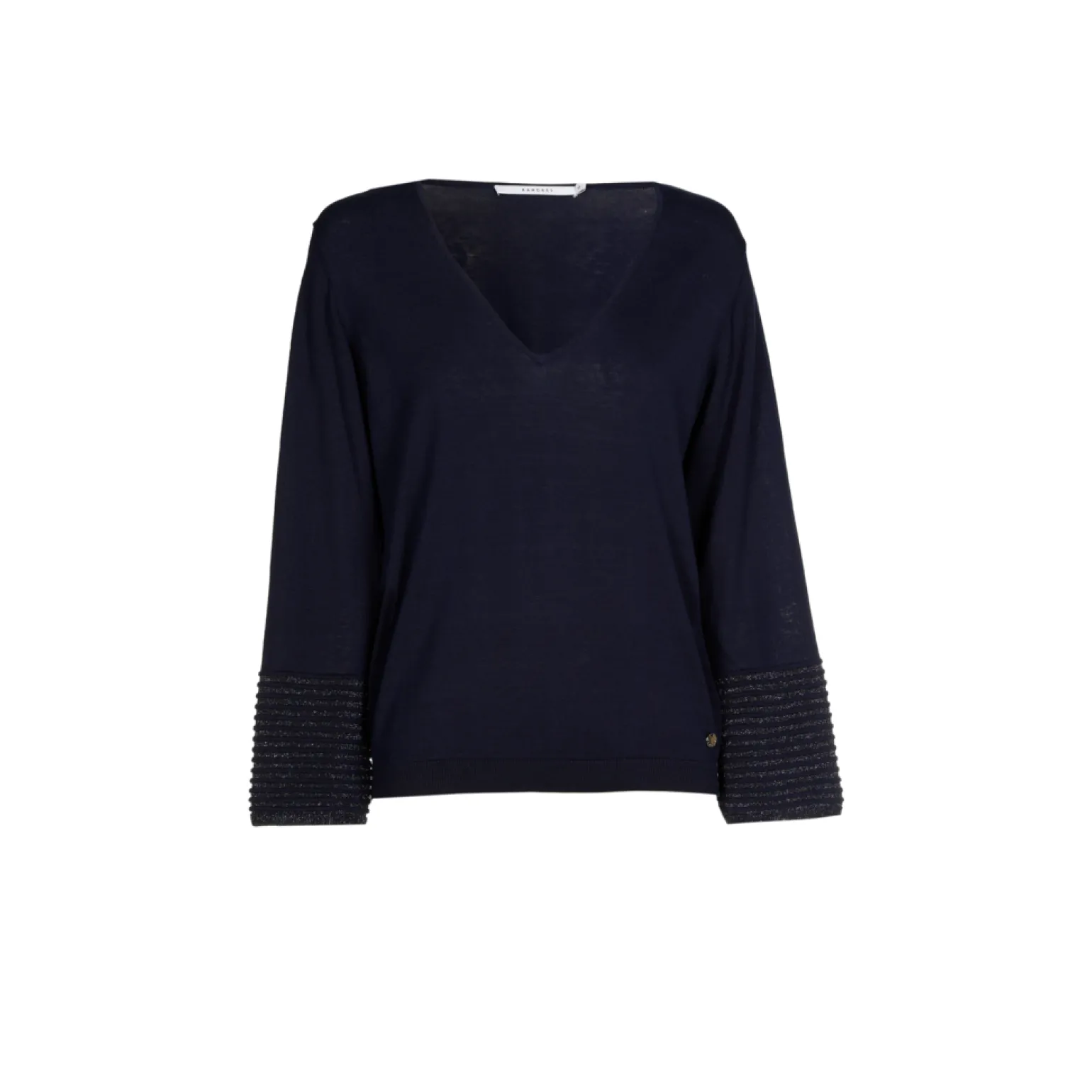 Sommerlicher Pullover mit Seidenanteil und Lurex