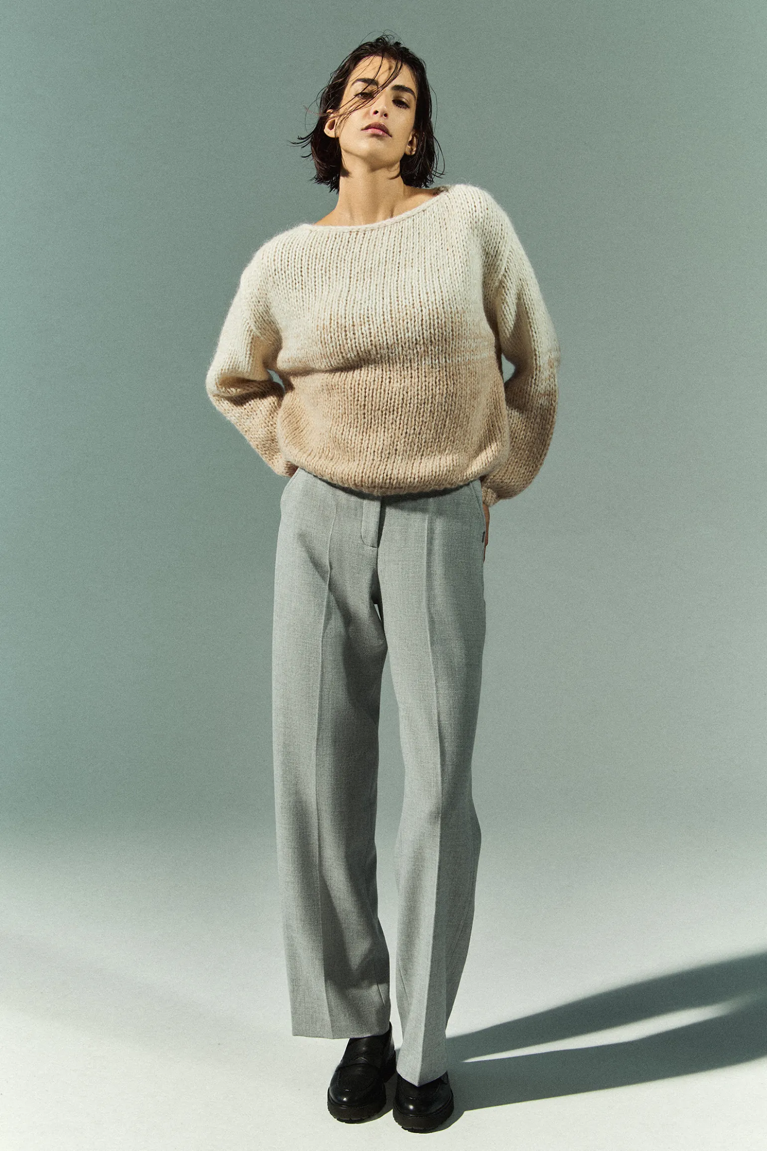 Stilvolle Hose mit weitem Bein