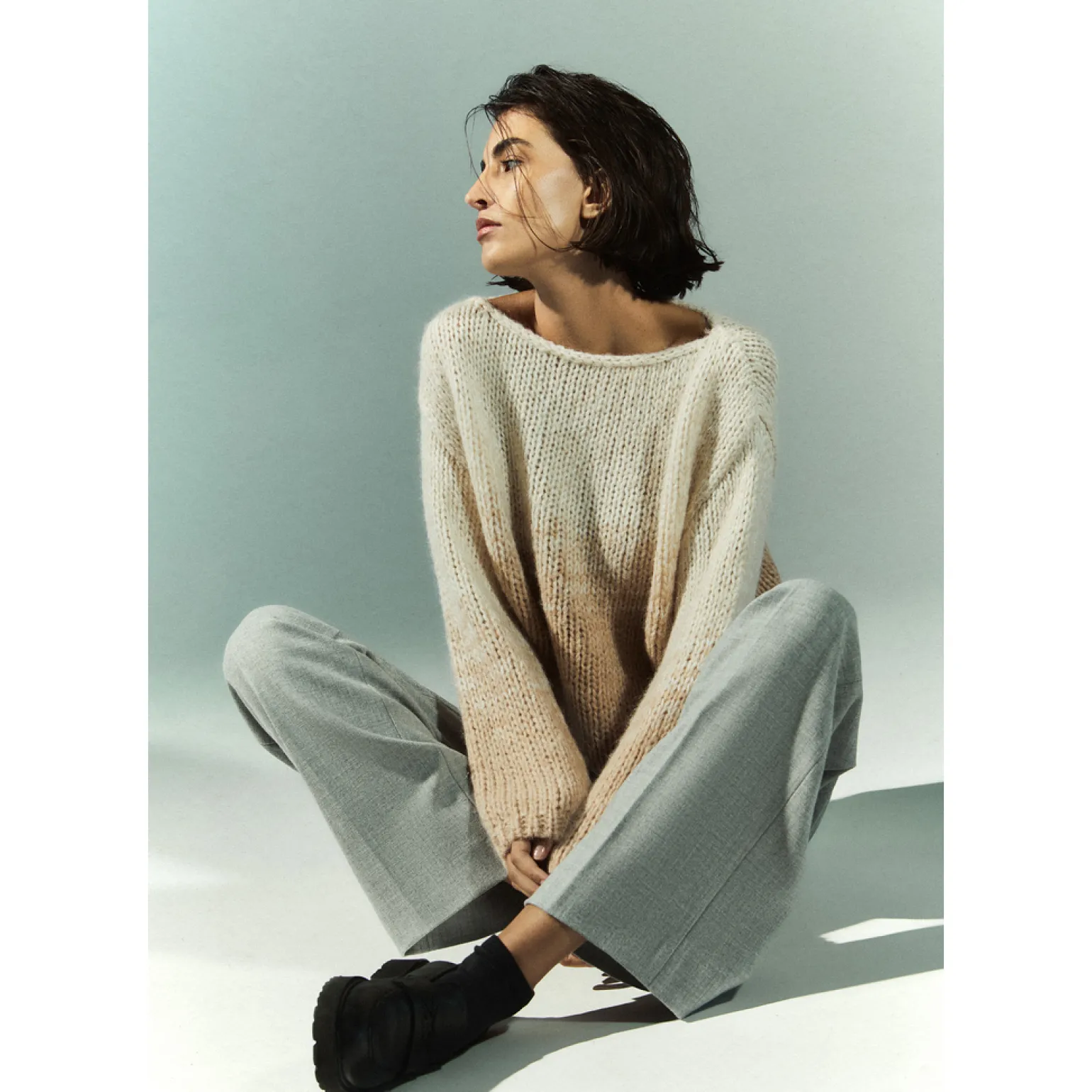 Stilvolle Hose mit weitem Bein