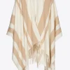 Streifenponcho