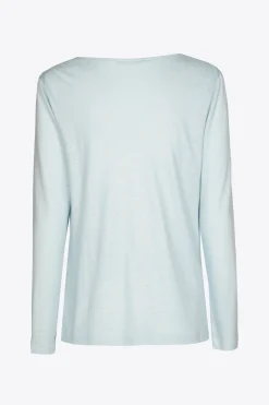 T-Shirt mit drapiertem Kragen