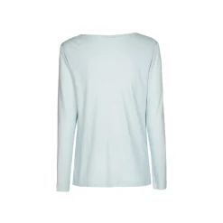 T-Shirt mit drapiertem Kragen