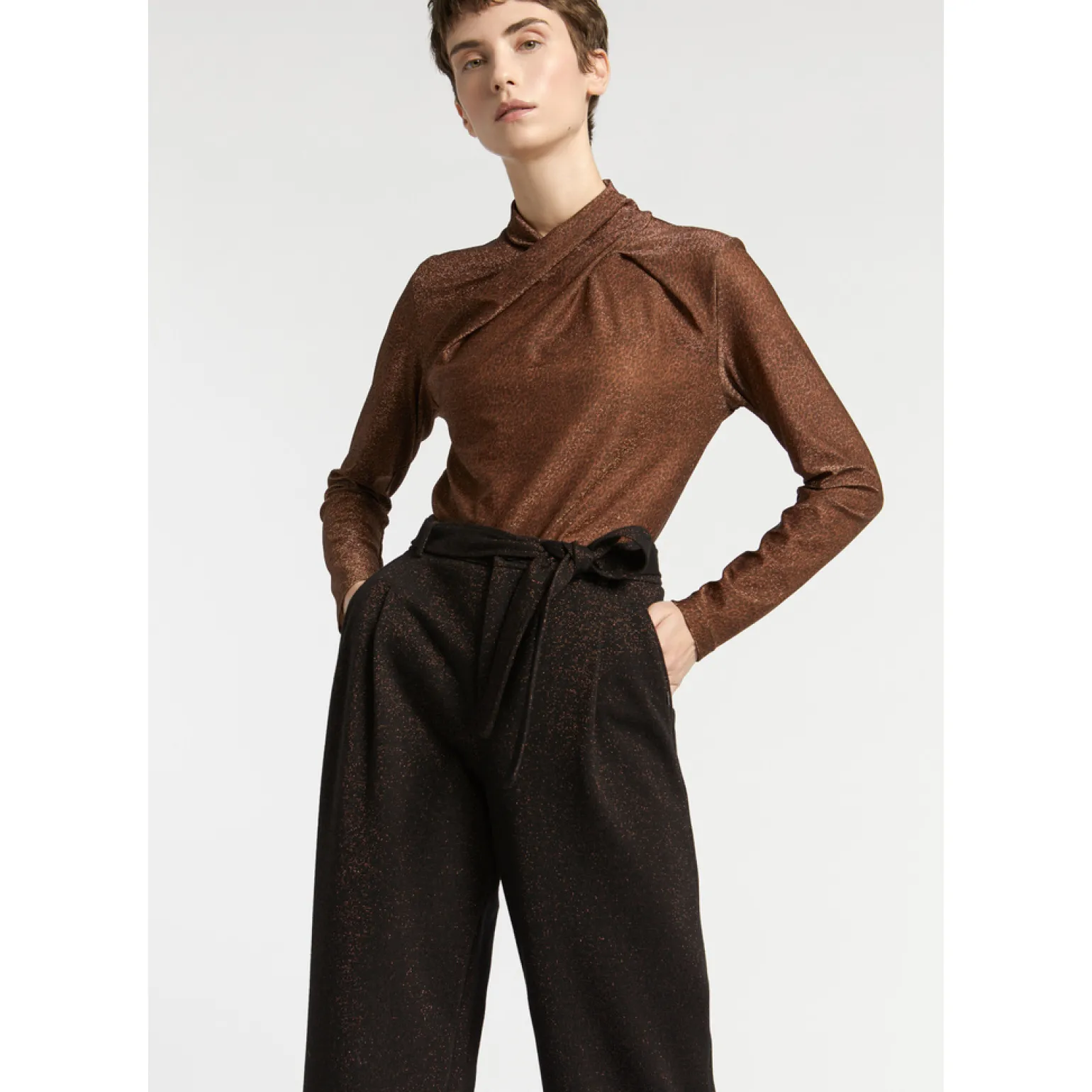 T-Shirt mit Leopardenmuster