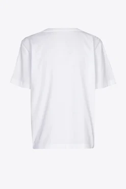 T-Shirt mit silbernem Detail am Hals