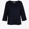 T-Shirt mit U-Boot-Ausschnitt