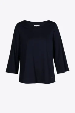 T-Shirt mit U-Boot-Ausschnitt