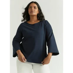 T-Shirt mit U-Boot-Ausschnitt