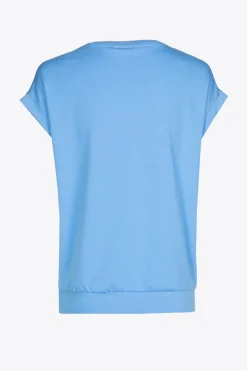 T-Shirt mit V-Ausschnitt aus Jerseystoff